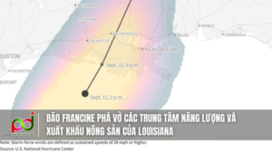 Bão Francine Phá Vỡ Các Trung Tâm Năng Lượng Và Xuất Khẩu Nông Sản Của Louisiana