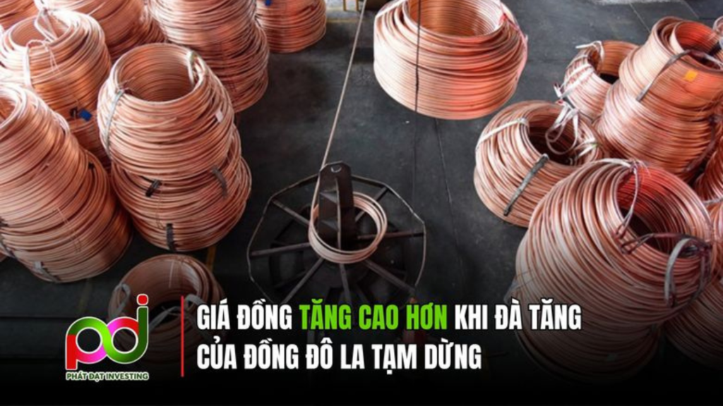 Giá Đồng Tăng Nhẹ Khi Đồng USD Tạm Dừng Đà Tăng