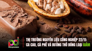 Thị Trường Nguyên Liệu Công Nghiệp Ngày 22/11: Ca Cao, Cà Phê Và Đường Thô Đồng Loạt Giảm